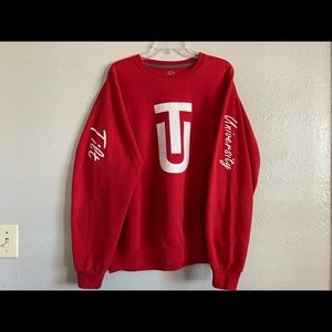 Red oversized vintage sweatshirt